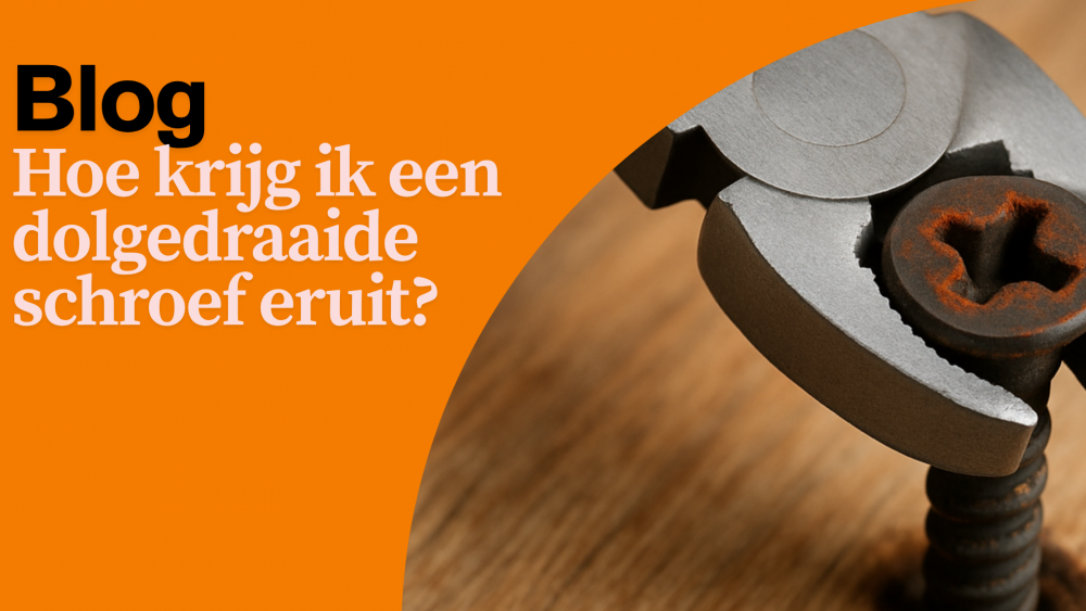 Dolgedraaide schroef eruit