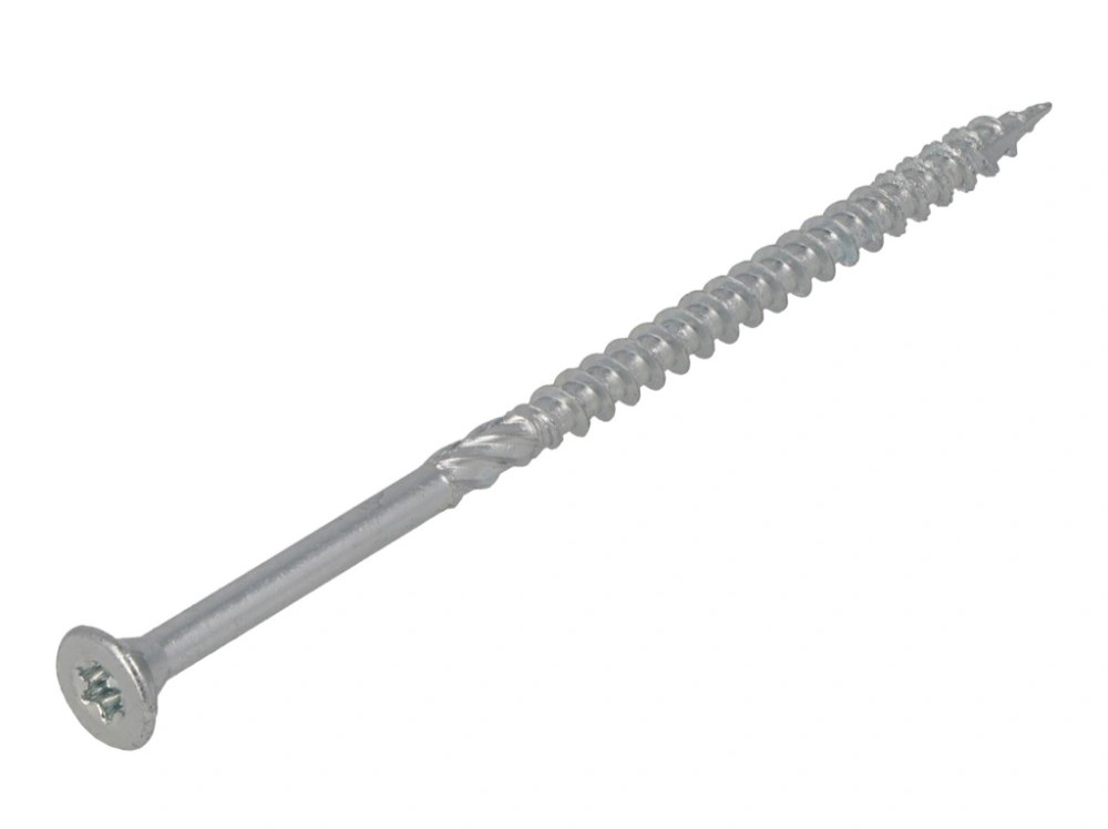 Proftec spaanplaatschroef, verzinkt, Deeldraad, Torx 30, 6.0x100/55mm (100 stuks)