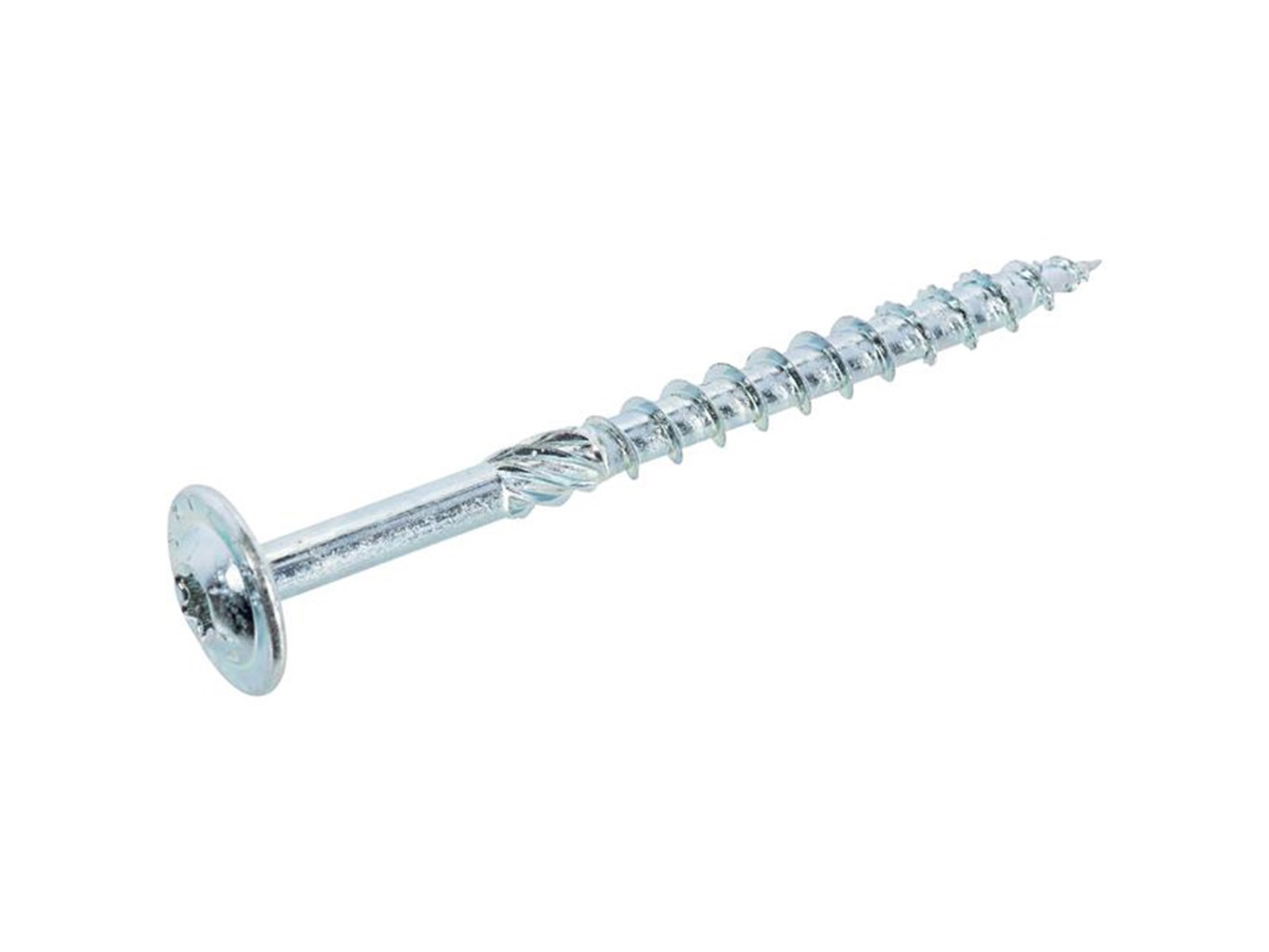 Tellerkopschroef, verzinkt, Deeldraad, TX40, 8.0x260/100mm (25 stuks)