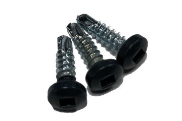 Zelfborende schroef, verzinkt, bolkop, SQ-2, Antraciet (±RAL 7016), 4.2x16mm (250 stuks)