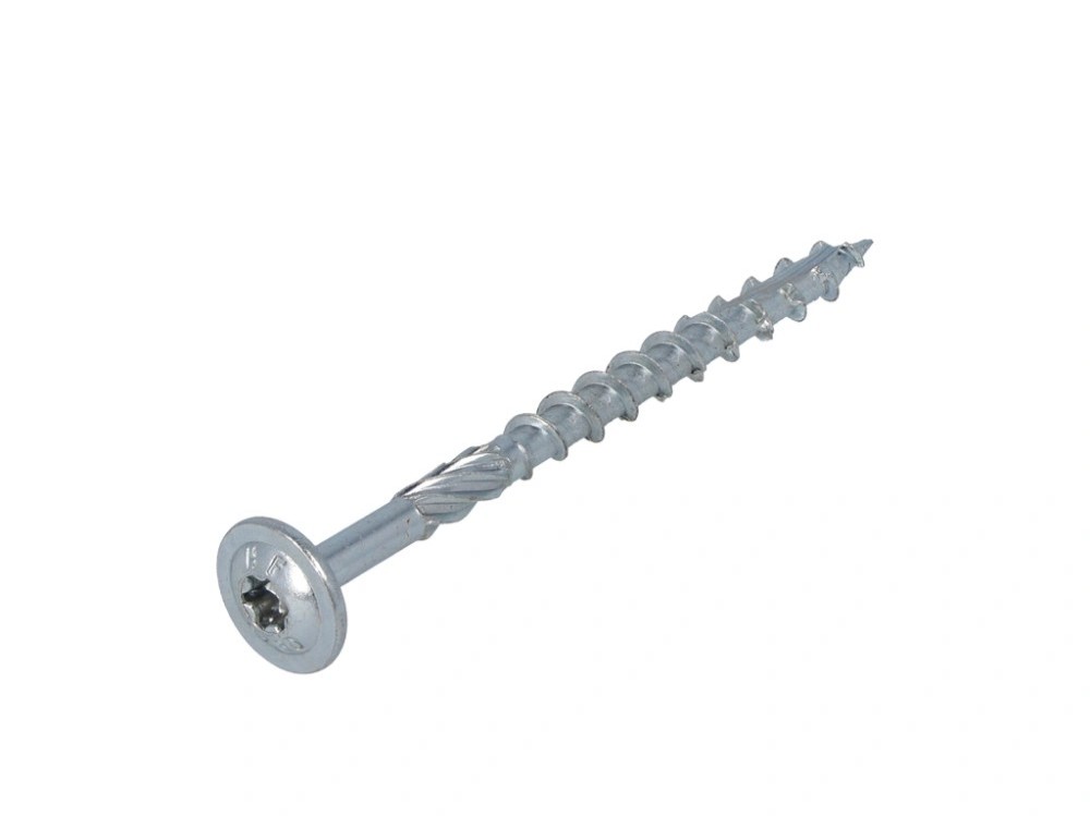 Proftec tellerkopschroef, verzinkt, Deeldraad, Torx 30, 6.0x160/80mm (50 stuks)