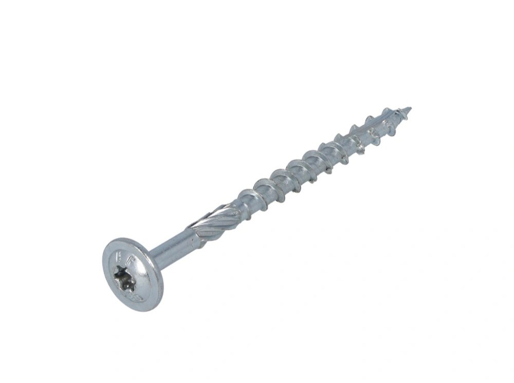 Proftec tellerkopschroef, verzinkt, Deeldraad, Torx 30, 6.0x180/80mm (50 stuks)