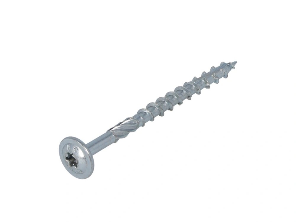 Proftec tellerkopschroef, verzinkt, Deeldraad, Torx 30, 6.0x200/80mm (50 stuks)