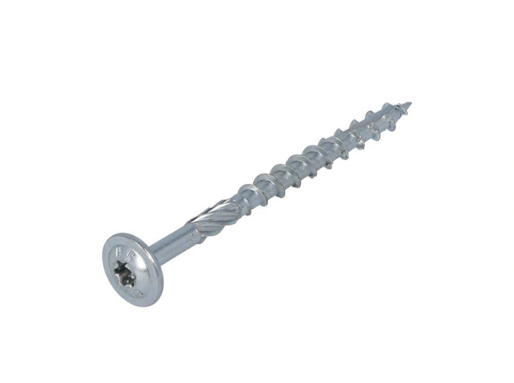 Proftec tellerkopschroef, verzinkt, Deeldraad, Torx 40, 8.0x140/80mm (50 stuks)