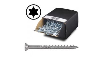 Wofix spaanplaatschroef, verzinkt, Deeldraad, Torx 30, 6.0x160mm (100 stuks)